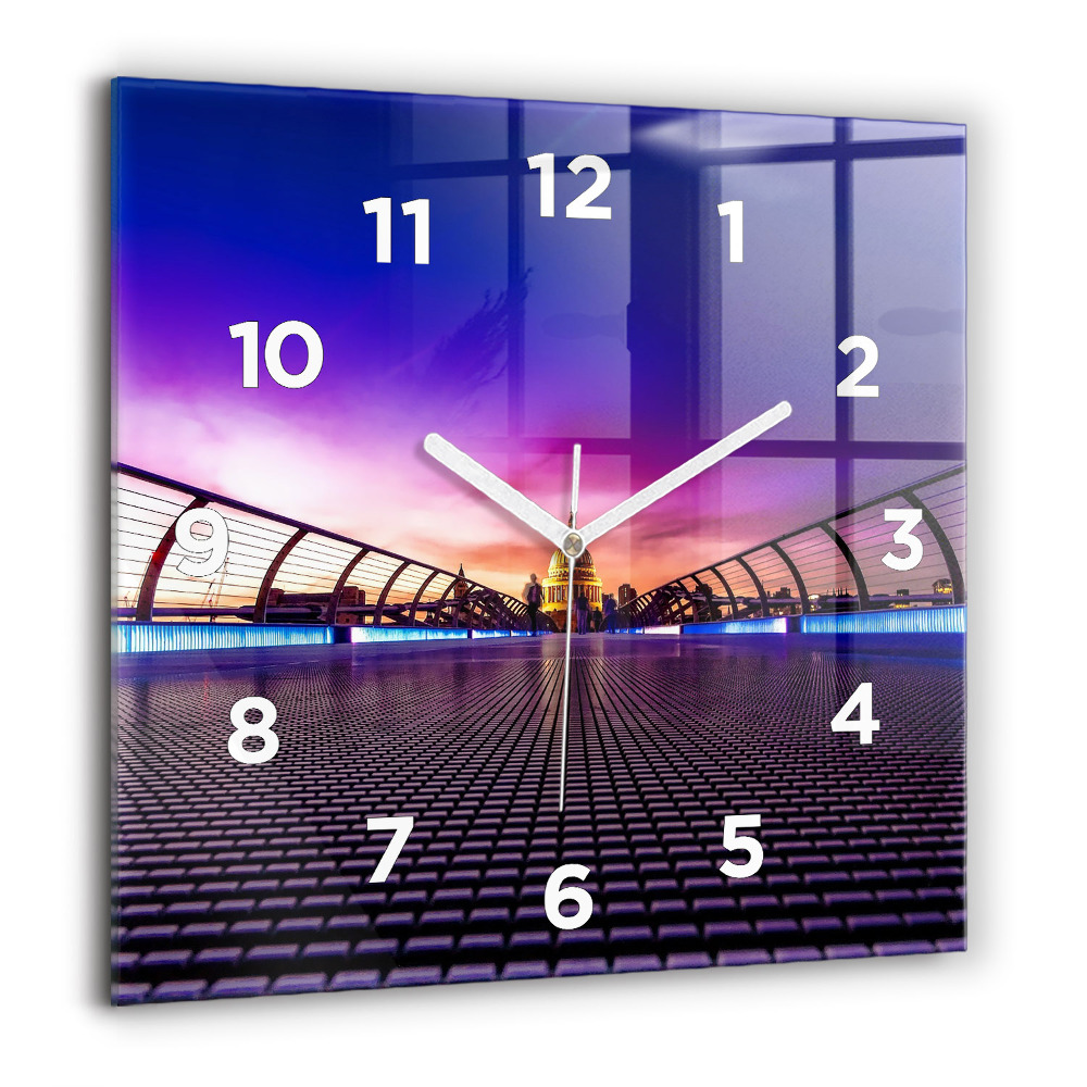 Szögletes üvegóra 60x60 Szent Pál katedrális