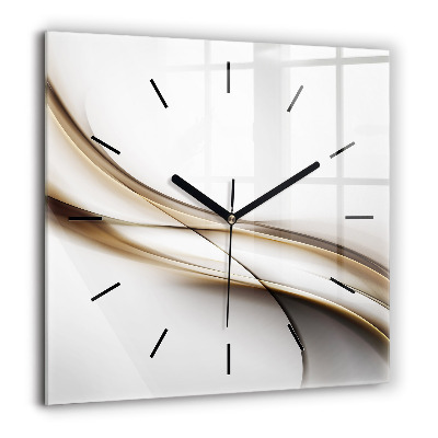 Négyzetes üvegóra 60x60 Absztrakt vonalak