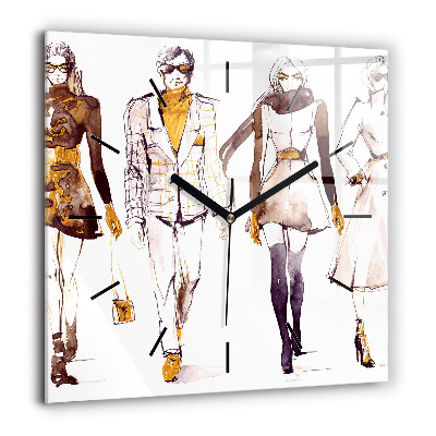 Négyzetes üvegóra 60x60 Nő és férfi