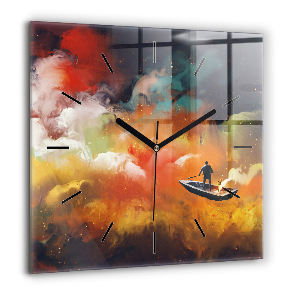 Szögletes fali üvegóra 60x60 Absztrakt kép