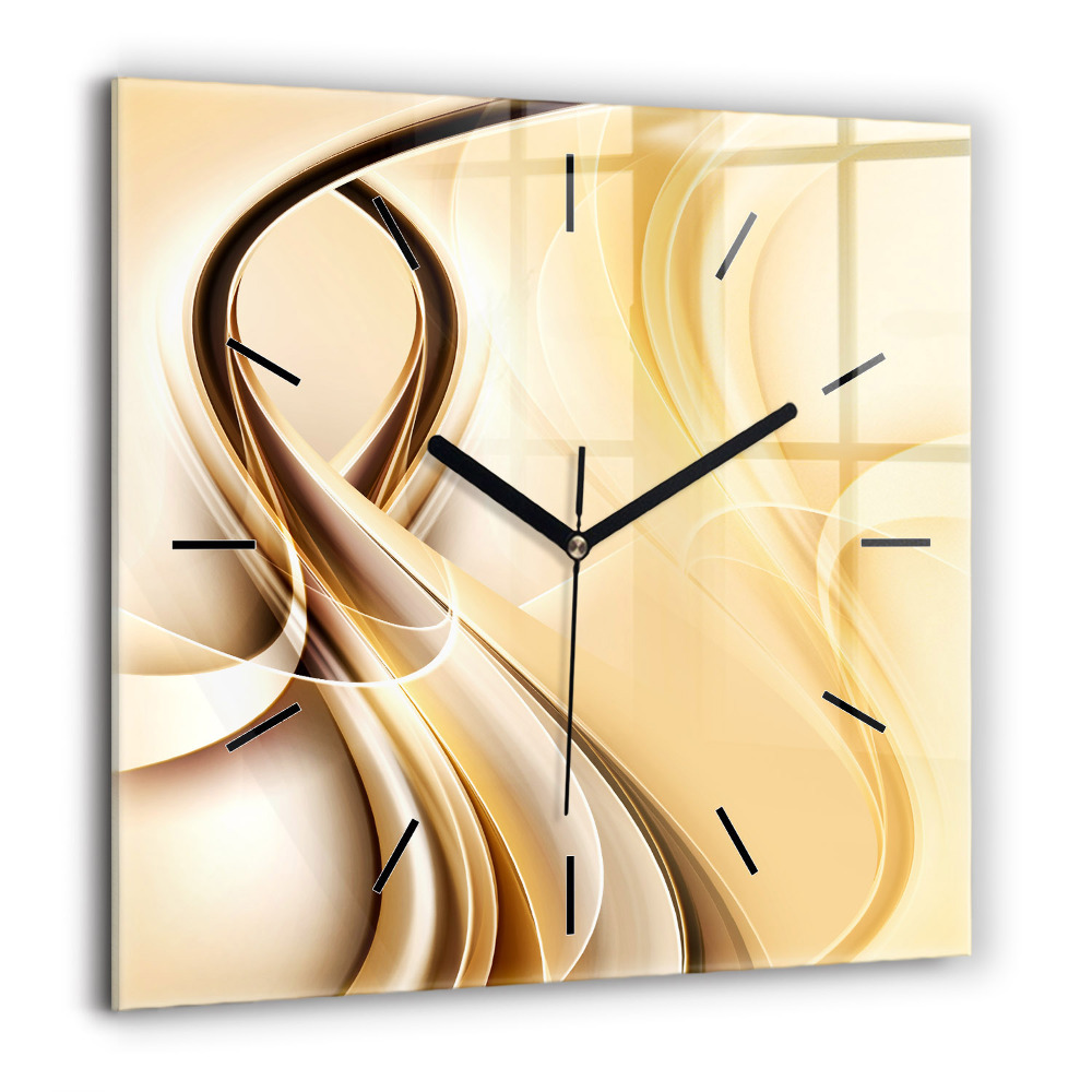 Szögletes fali üvegóra 60x60 Absztrakt hullámok