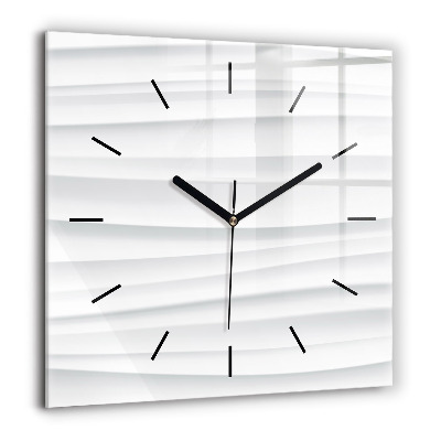 Négyzetes üvegóra 60x60 Hullámok textúrája