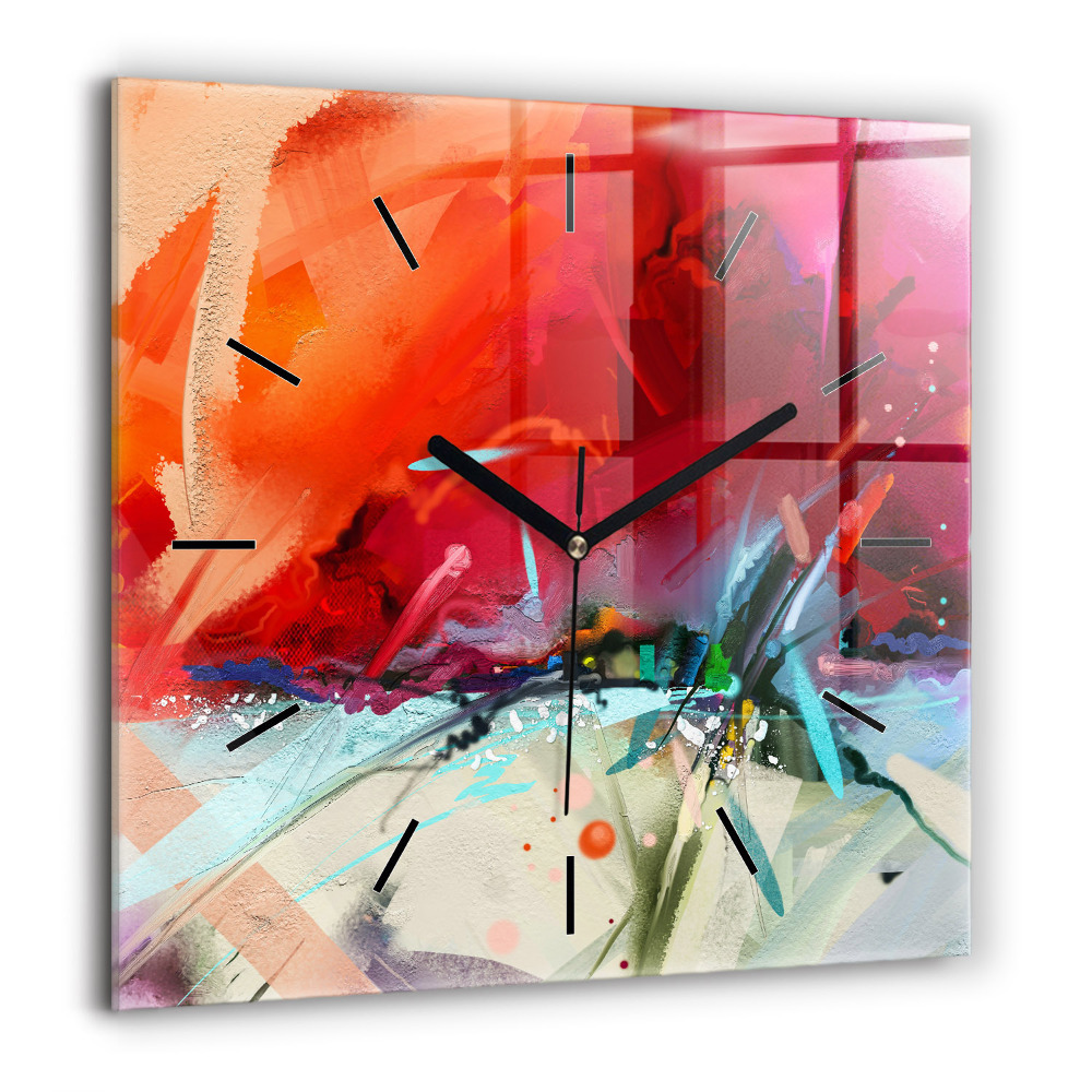 Négyzetes üvegóra 60x60 Fűszerek sorai