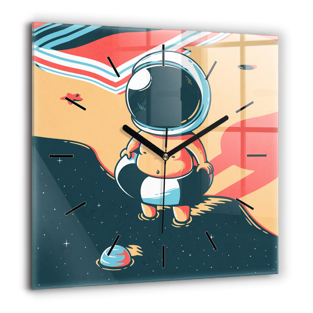 Szögletes üvegóra 60x60 Gyermeki képzelet