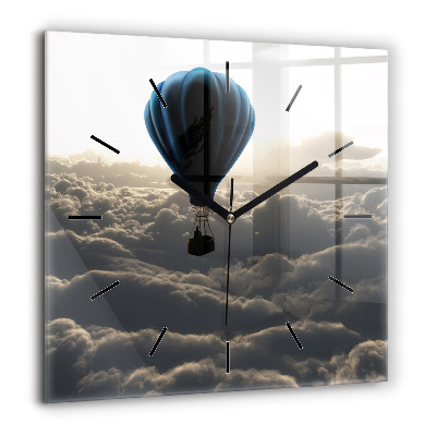 Szögletes üvegóra 60x60 Lufi az égen