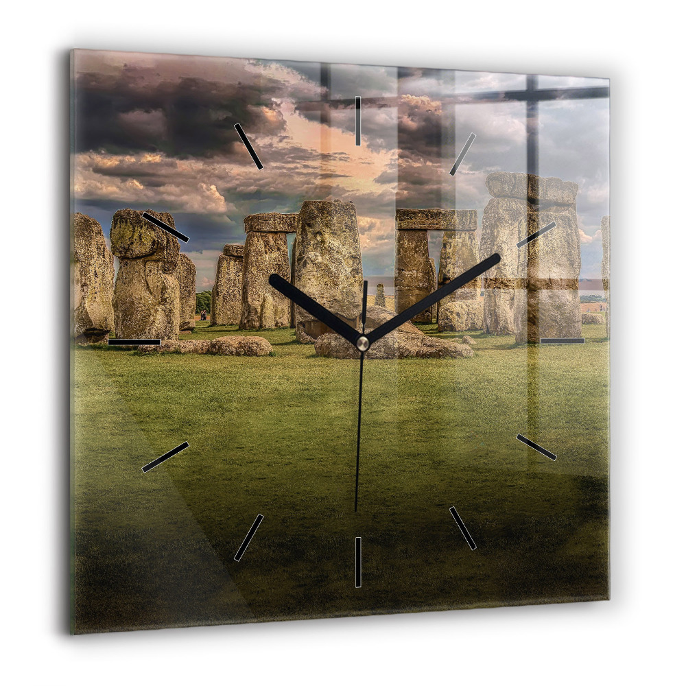 Négyzetes üvegóra 60x60 Stonehenge Nimbostratus