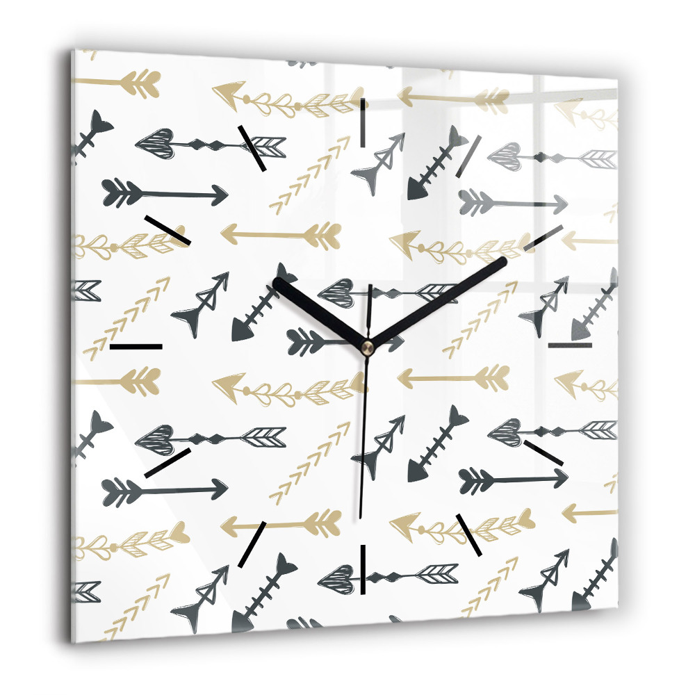 Négyzetes üvegóra 60x60 Geometrikus csípőminta