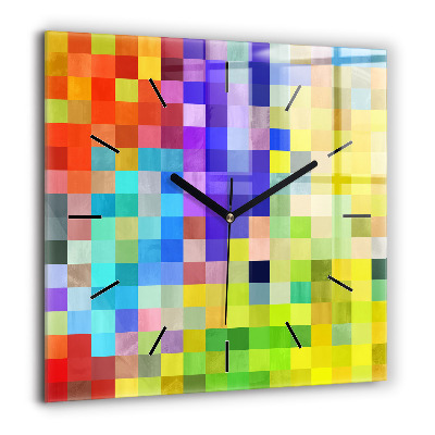 Négyzet alakú üvegóra 60x60 Négyzetek kompozíciója