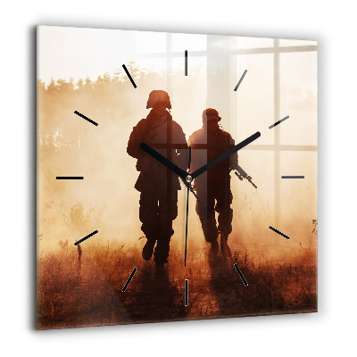 Szögletes fali üvegóra 60x60 Egyesült Államok tengerészgyalogosok