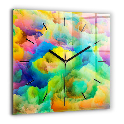 Szögletes fali üvegóra 60x60 Fraktál textúra