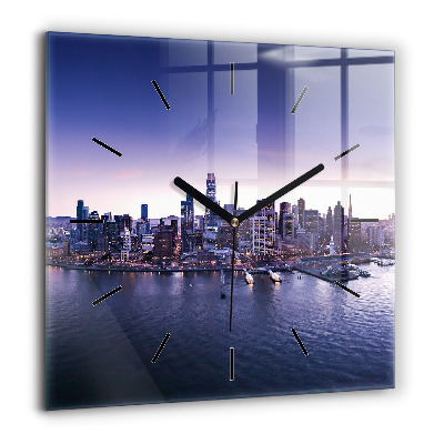 Szögletes üvegóra 60x60 San Francisco látképe