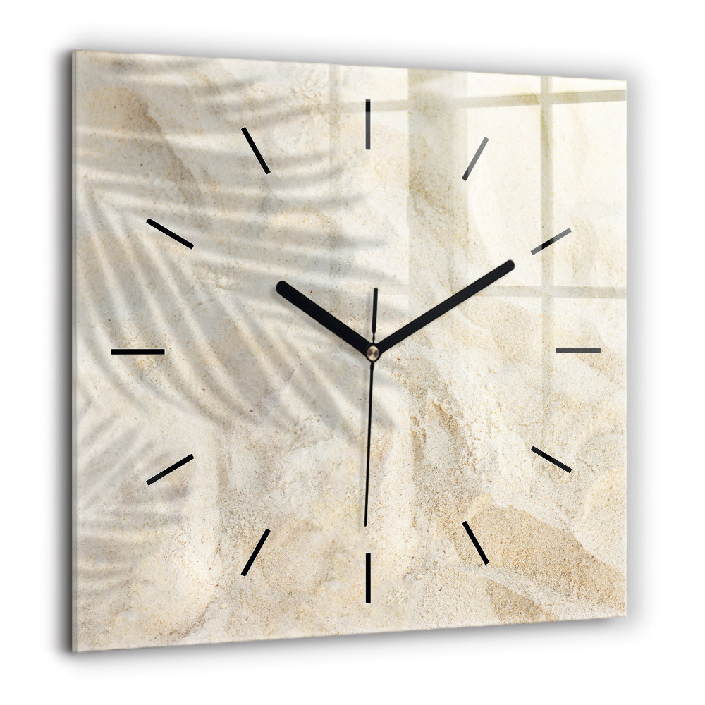 Négyzetes üvegóra 60x60 Pálmaárnyékos homok