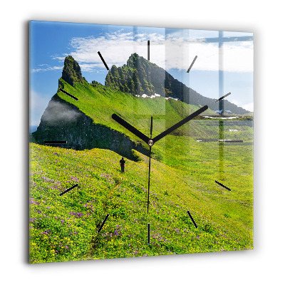 Négyzet alakú üvegóra 60x60 Hornstrandir természetvédelmi terület Izland