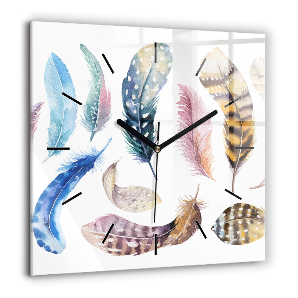 Szögletes fali üvegóra 60x60 Retro művészeti illusztráció