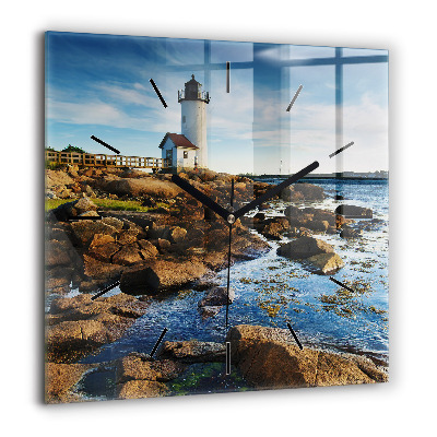 Szögletes üvegóra 60x60 Annisquam világítótorony