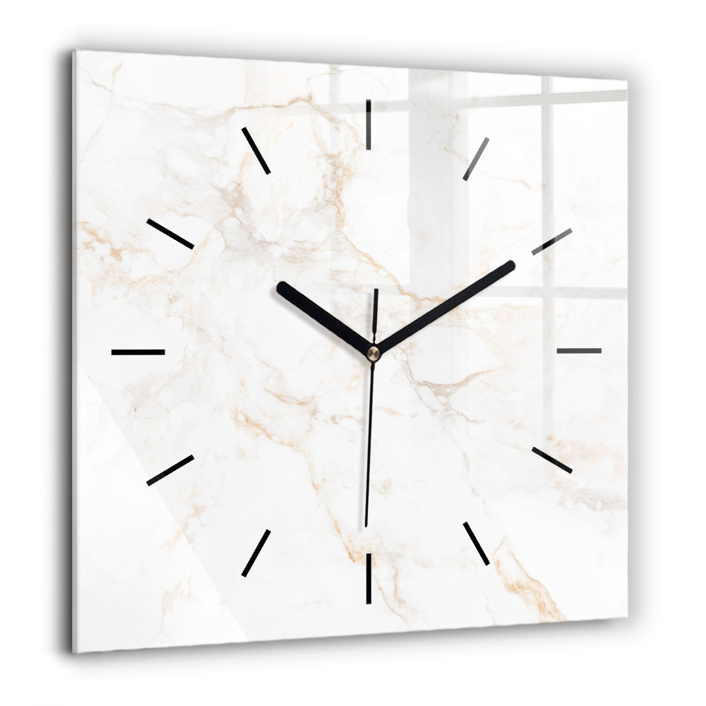 Szögletes fali üvegóra 60x60 Elegáns márvány