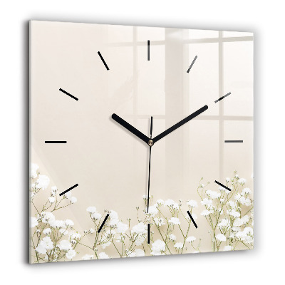 Négyzet alakú üvegóra 60x60 Virágzó cigányvirágok