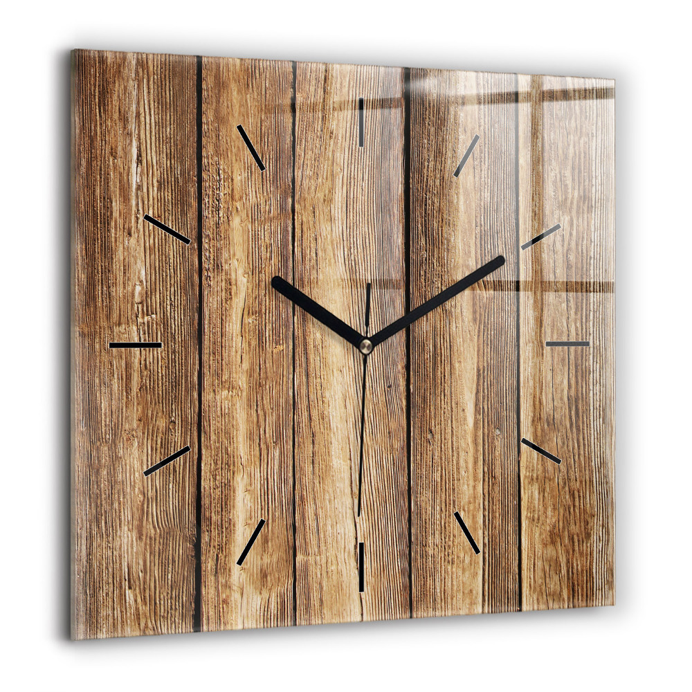 Négyzet alakú üvegóra 60x60 Fadeszkák