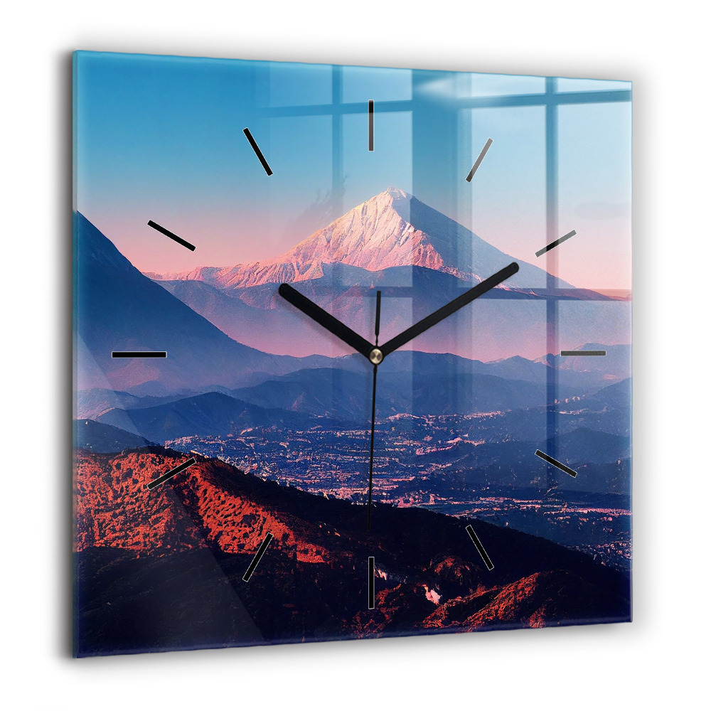 Négyzet alakú üvegóra 60x60 Hegyek San Antonio USA-ban