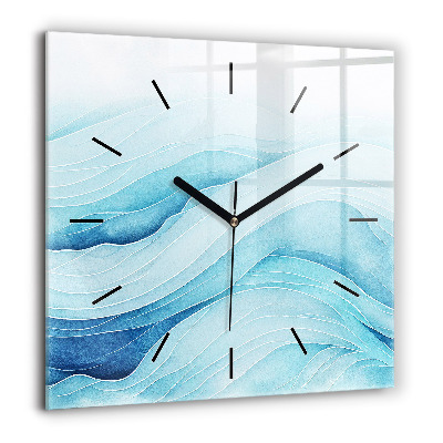 Szögletes üvegóra 60x60 Kék felhők