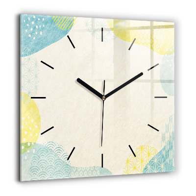 Négyzet alakú üvegóra 60x60 Mintás keret