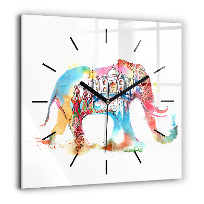 Szögletes fali üvegóra 60x60 India kultúrája