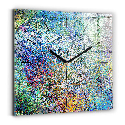 Négyzetes üvegóra 60x60 Absztrakt - Érzelmek