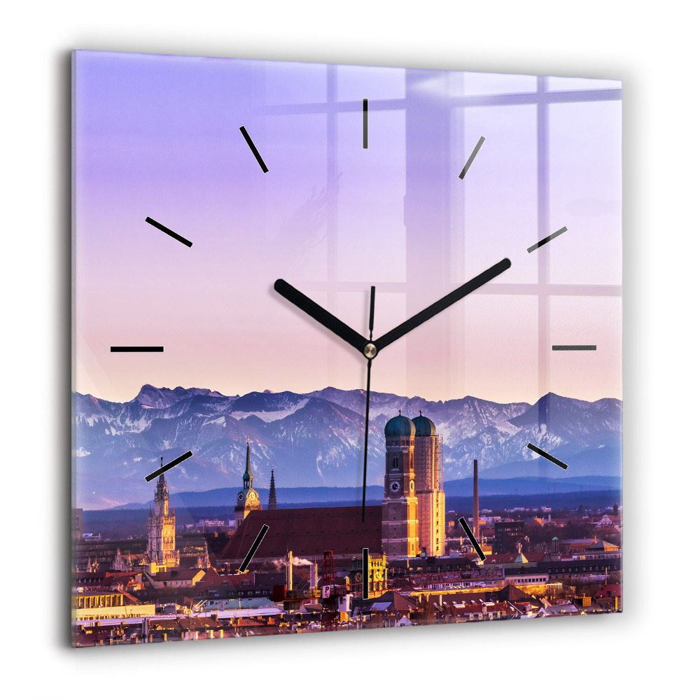 Négyzet alakú üvegóra 60x60 Német Alpok München