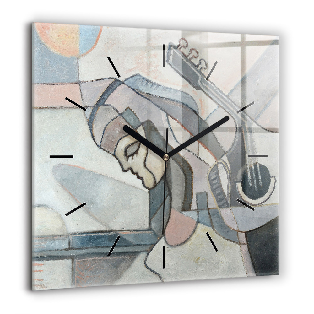 Négyzetes üvegóra 60x60 Absztrakt festmény