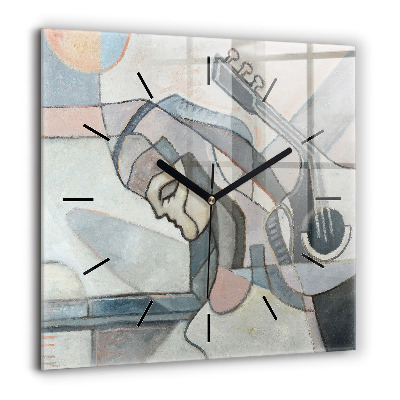 Négyzetes üvegóra 60x60 Absztrakt festmény