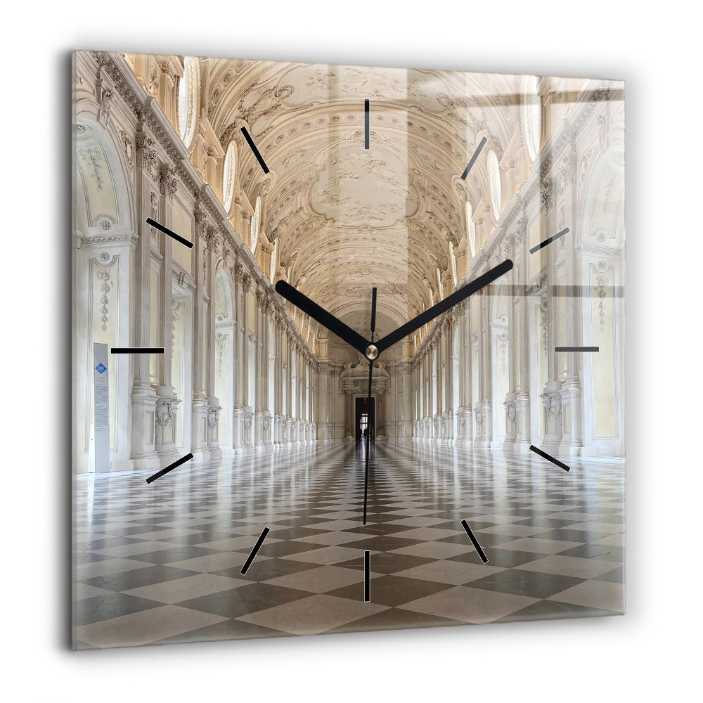 Szögletes üvegóra 60x60 La Veneria Reale Múzeum