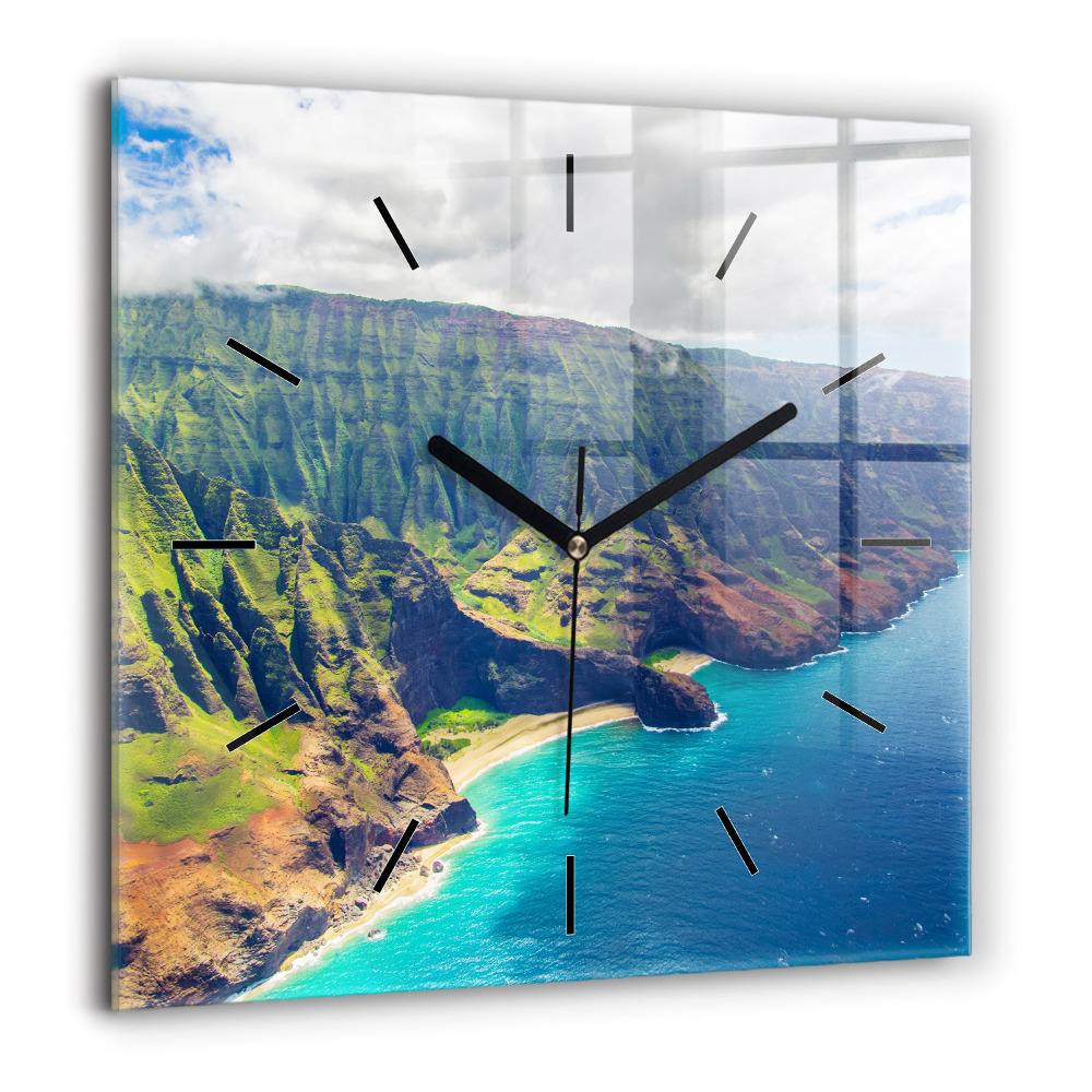 Szögletes fali üvegóra 60x60 Tenger Hawaiin