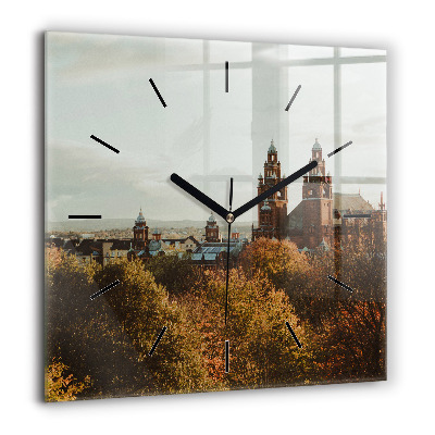 Szögletes üvegóra 60x60 Művészeti galéria Glasgow-ban