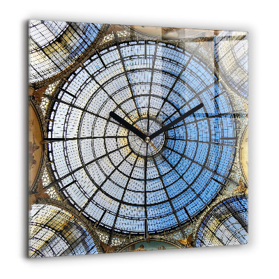 Négyzetes üvegóra 60x60 Milánói bevásárlóközpont