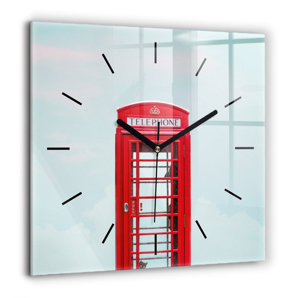 Négyzetes üvegóra 60x60 Telefonfülke