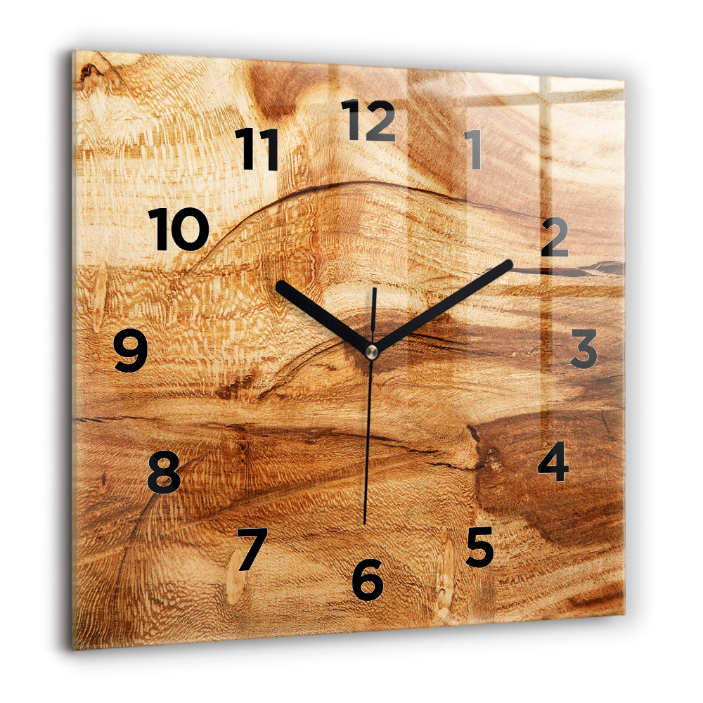 Szögletes fali üvegóra 60x60 Fa textúra