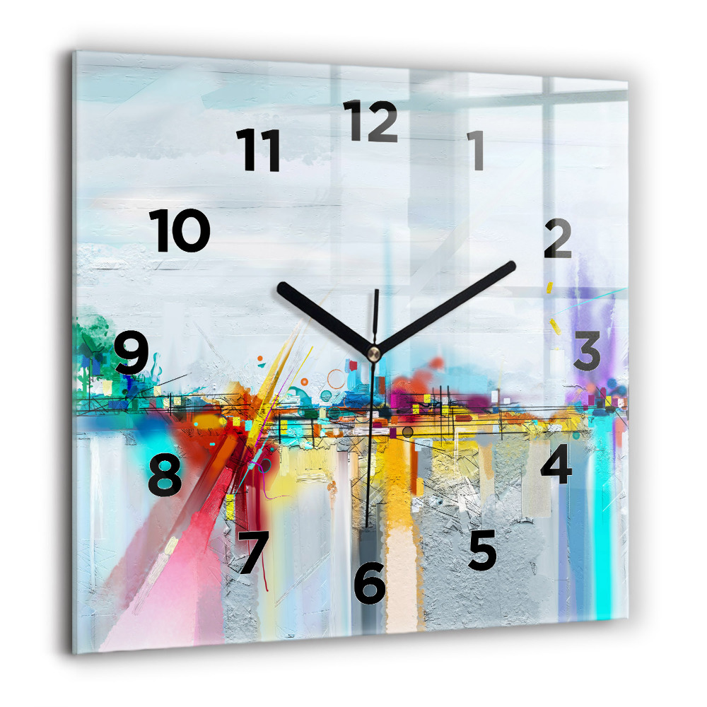 Szögletes üvegóra 60x60 Absztrakt híd