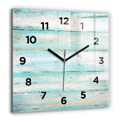 Négyzetes üvegóra 60x60 Kék táblák