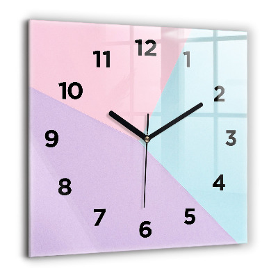 Négyzet alakú üvegóra 60x60 Pasztell minta