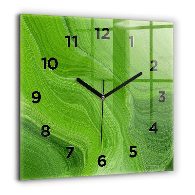 Szögletes üvegóra 60x60 Modern hullámok