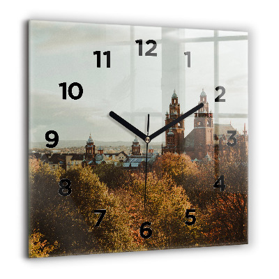 Szögletes üvegóra 60x60 Művészeti galéria Glasgow-ban