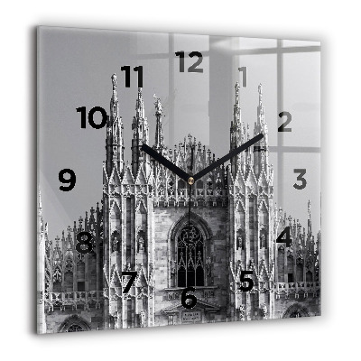 Szögletes fali üvegóra 60x60 Duomo di Milano székesegyház