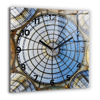 Négyzetes üvegóra 60x60 Milánói bevásárlóközpont