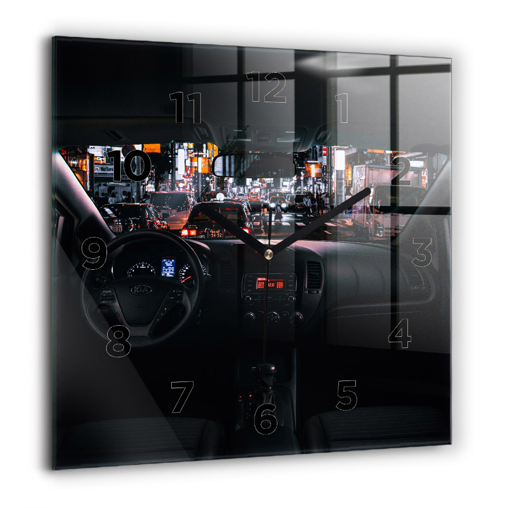 Négyzet alakú üvegóra 60x60 Autó Tokióban