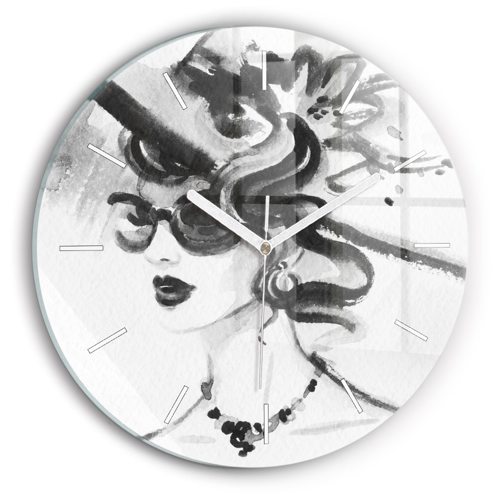 Fali üvegóra kerek 30 cm Divatos nő