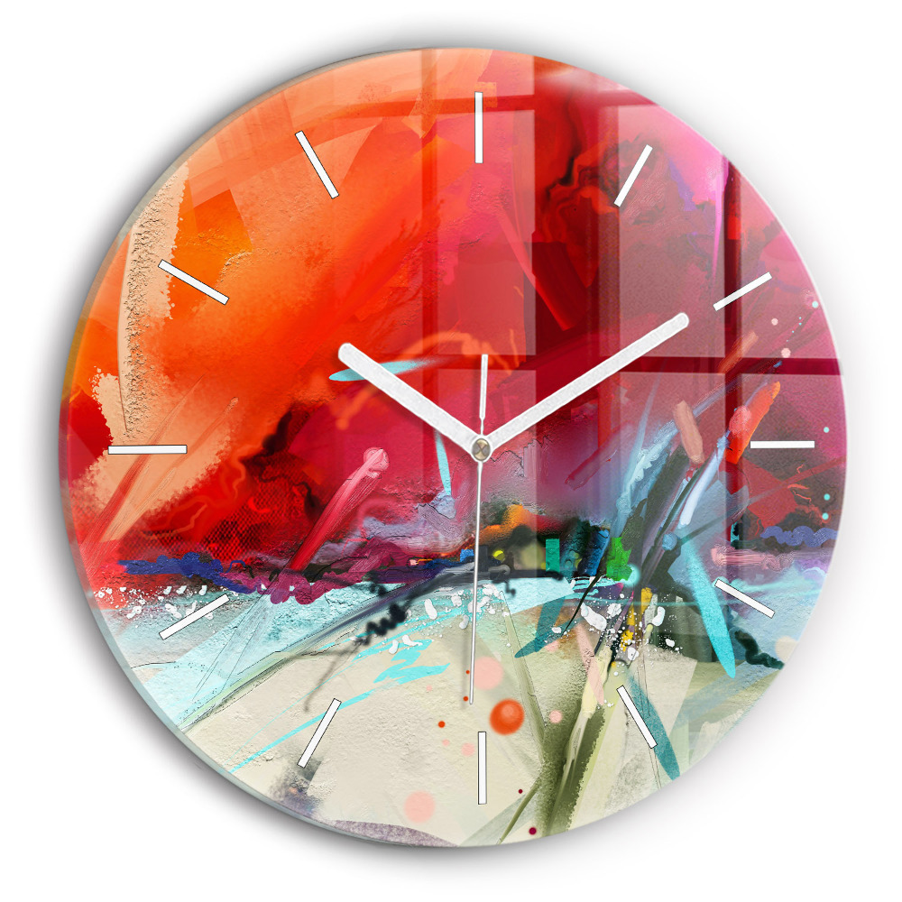 Kerek üvegóra 30 cm Fűszerek sorai