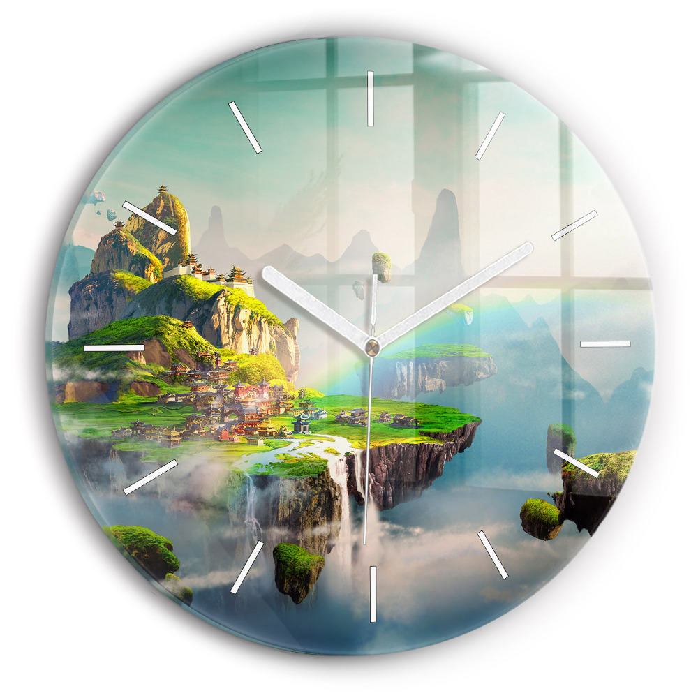 Kerek fali üvegóra 30 cm Kínai fantázia