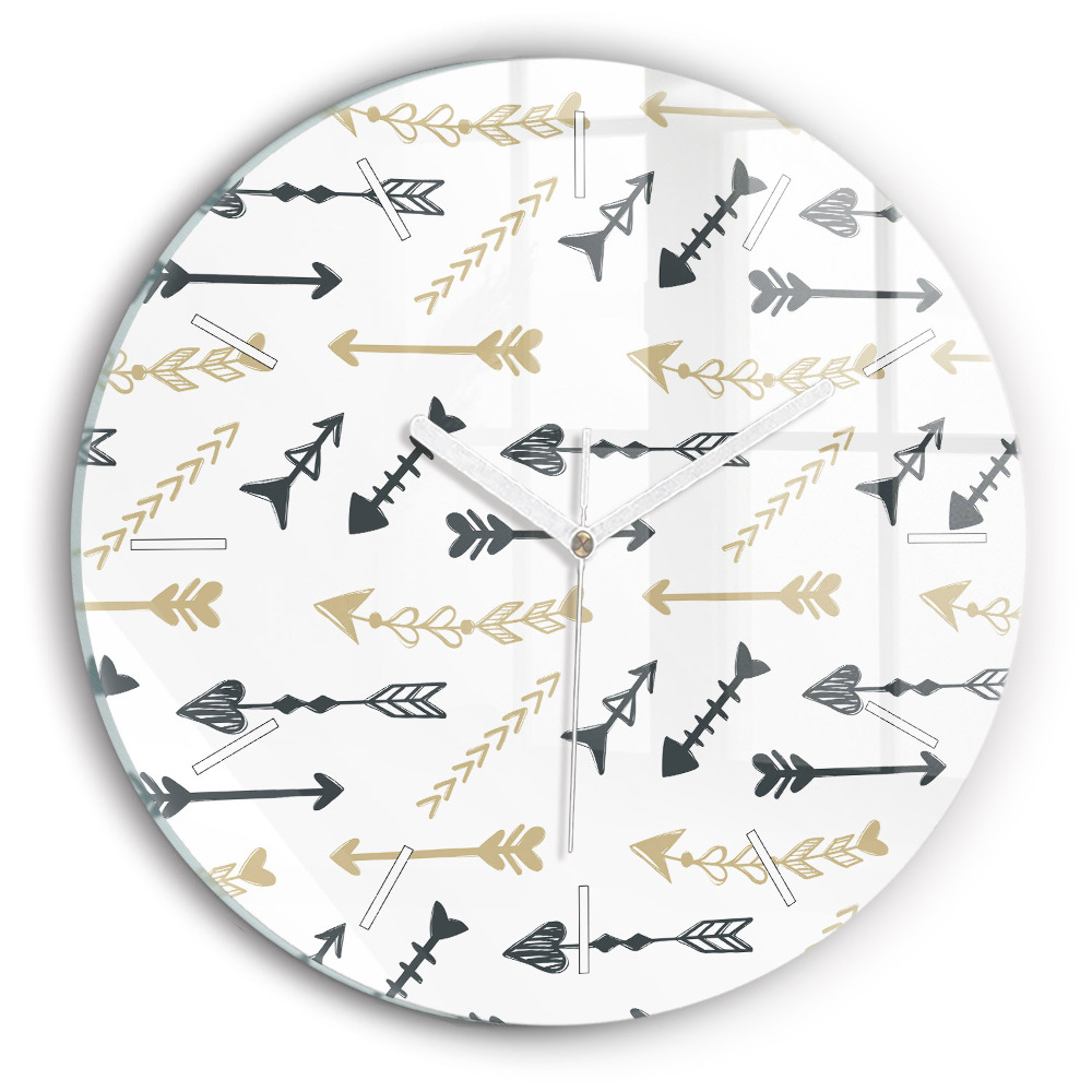 Fali üvegóra kerek 30 cm Geometrikus csípőminta