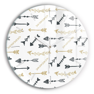 Fali üvegóra kerek 30 cm Geometrikus csípőminta