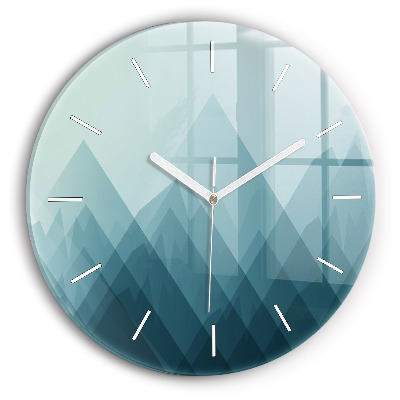 Kerek fali üvegóra 30 cm Geometrikus figurák